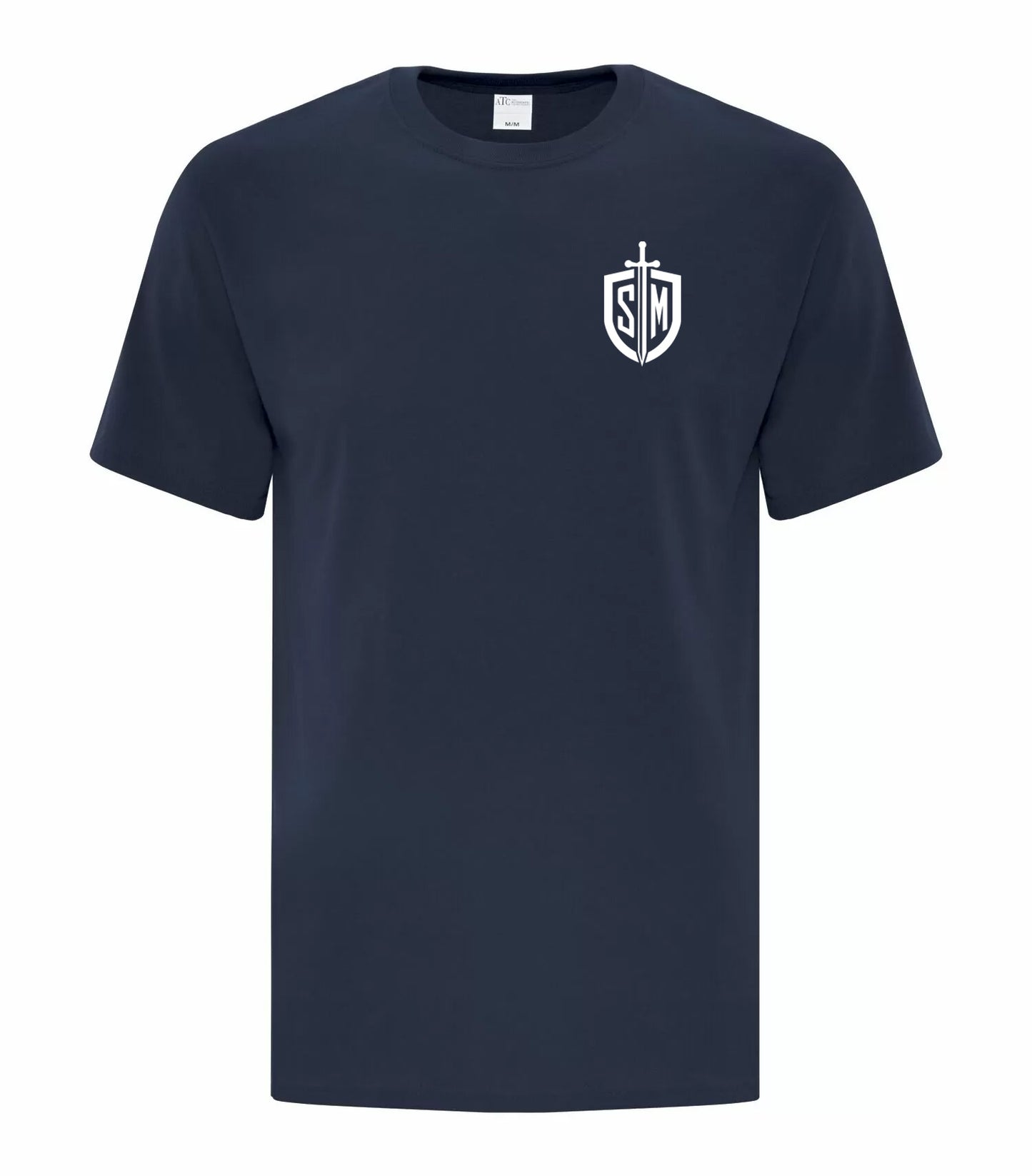 EVERYDAY COTTON SHORT SLEEVE TEE - ST.M | nvy/wht