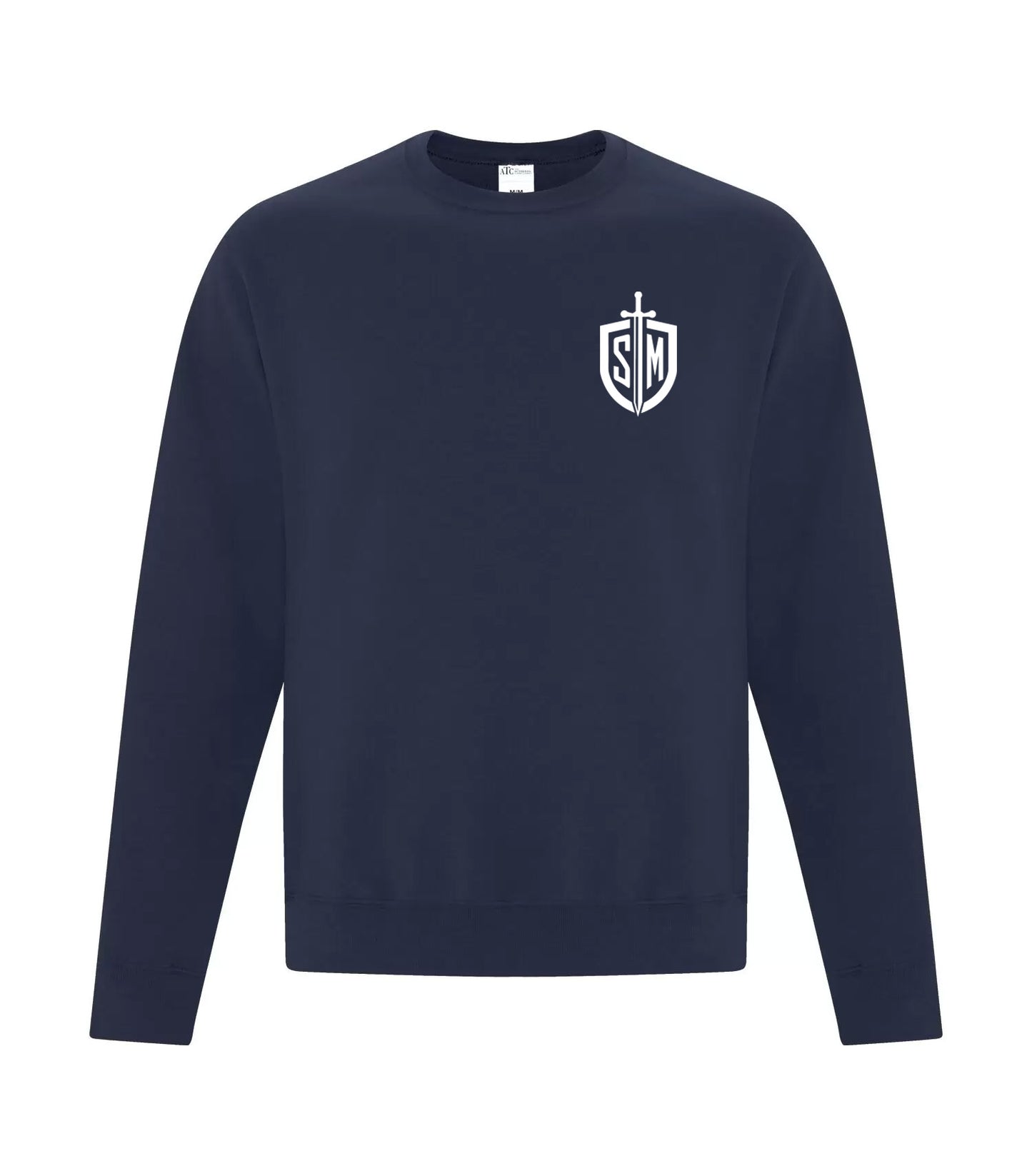 EVERYDAY CREWNECK SWEATSHIRT | ST.M (nvy/wht)