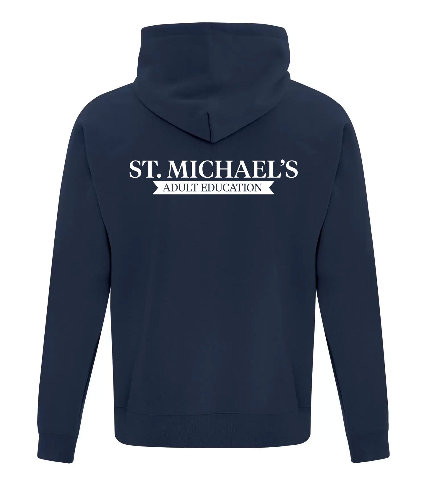 EVERYDAY COTTON FULL ZIP HOODIE - ST.M | nvy/col (embroidered crest)