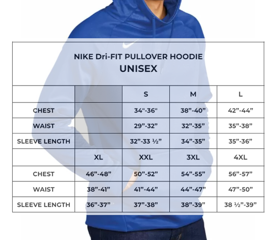 NIKE DriFIT PULLOVER HOODIE (adult)