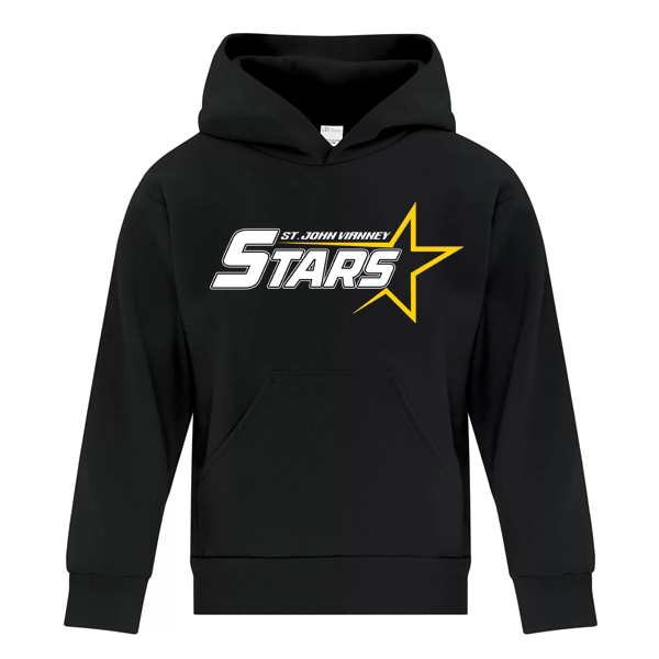 Cotton Pullover Hoodie - SJV | blk
