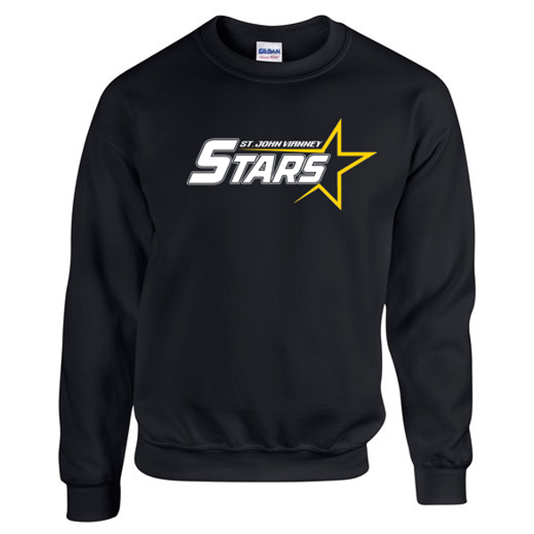 Cotton Crewneck Sweatshirt - SJV | blk