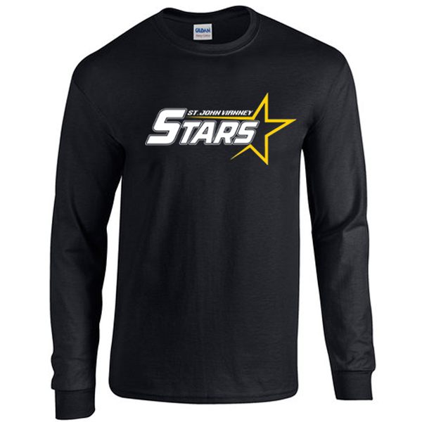 Cotton Long Sleeve Tee - SJV | blk