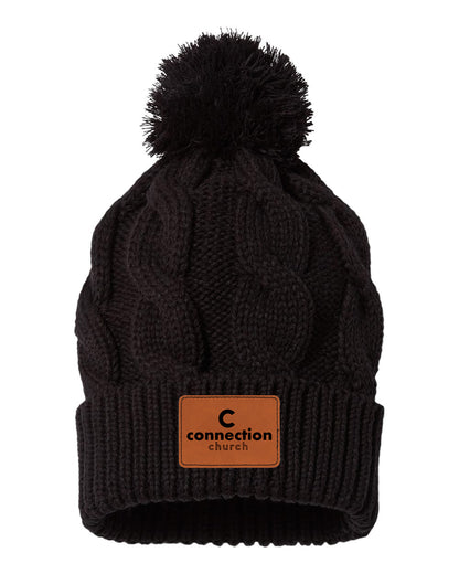 CHUNKY TWIST POM TOQUE