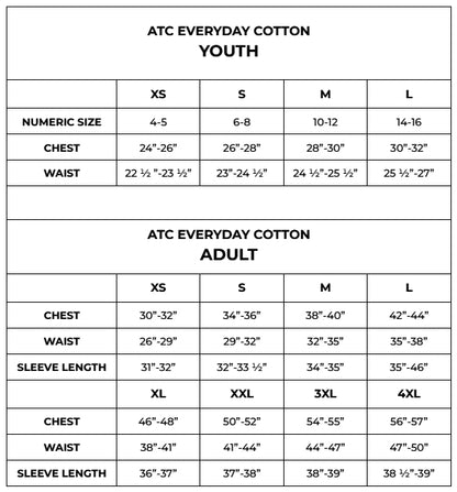 EVERYDAY COTTON LONG SLEEVE TEE - WMFA (blk/wht)