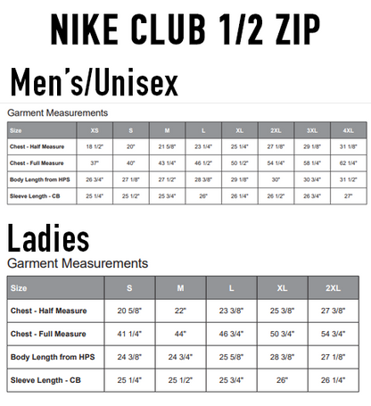 NIKE CLUB FLEECE 1/2 ZIP