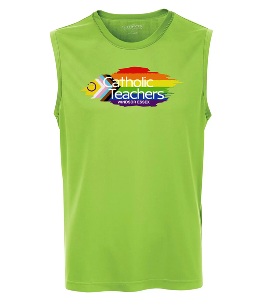 SLEEVELESS TEE | LIME GREEN