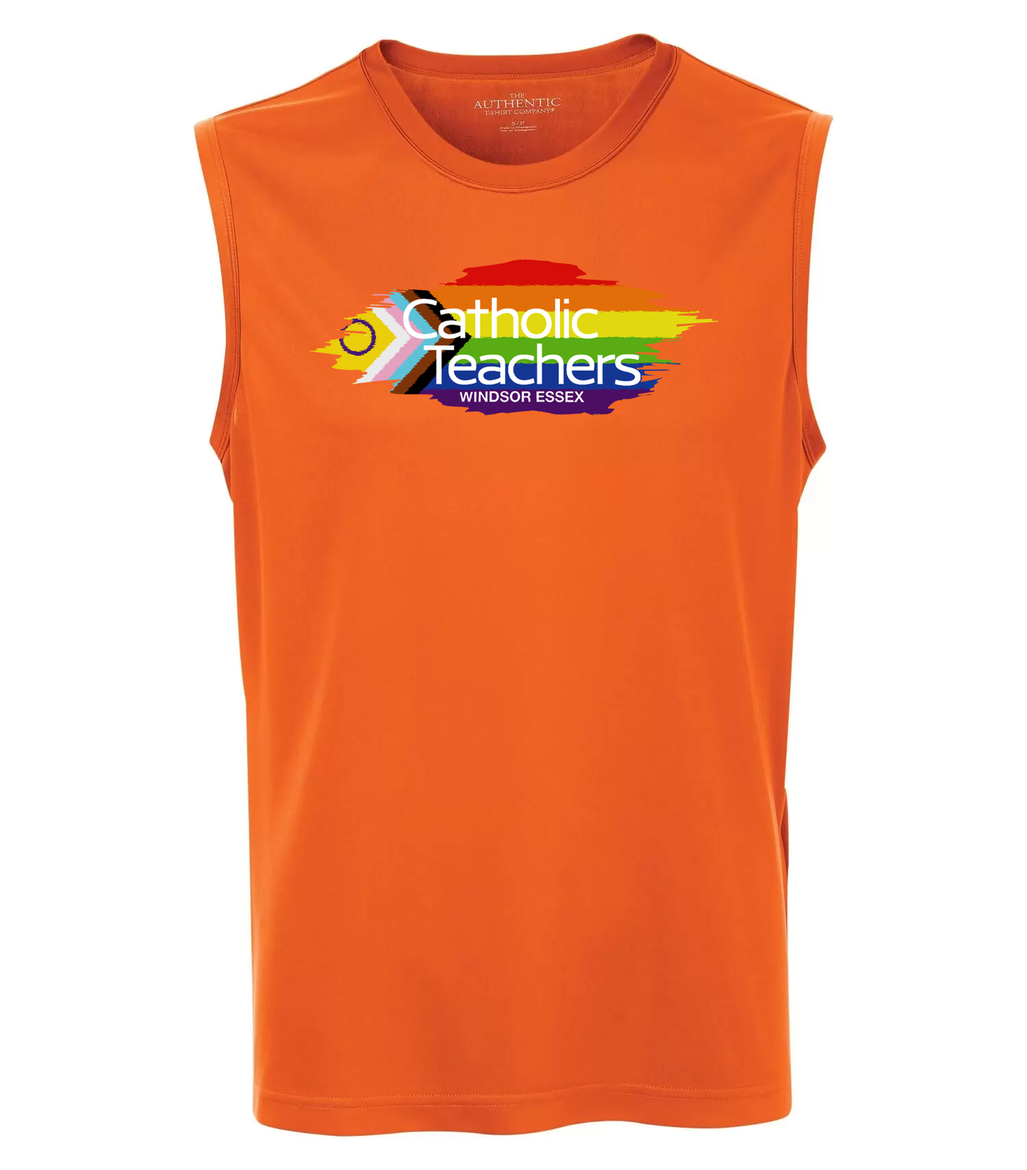SLEEVELESS TEE | ORANGE