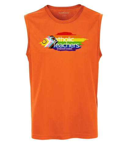 SLEEVELESS TEE | ORANGE