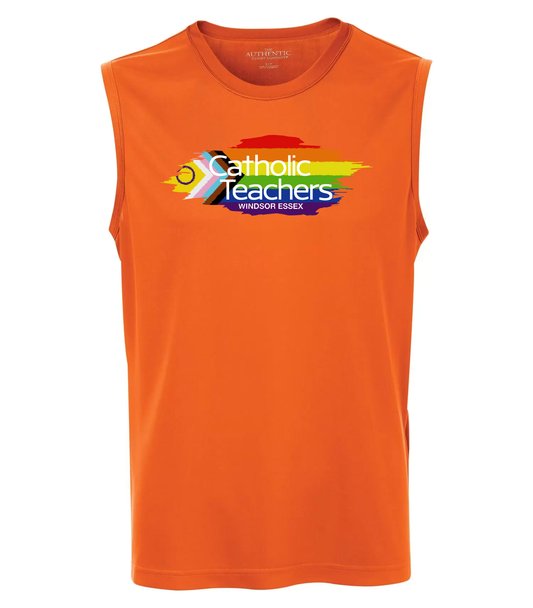SLEEVELESS TEE | ORANGE