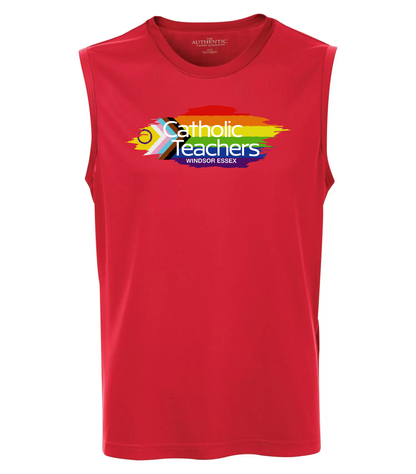 SLEEVELESS TEE | RED