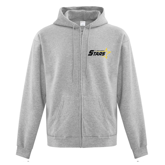 Cotton Full Zip Hoodie - SJV | spt gry (embroidered)